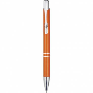 Logo trade advertising products picture of: Moneta aluminium click ballpoint pen (blue ink)