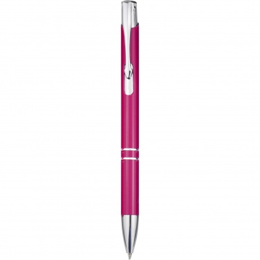 Logotrade promotional gifts photo of: Moneta aluminium click ballpoint pen (blue ink)