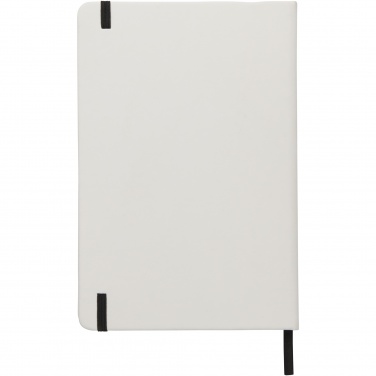 Logotrade promotional gifts photo of: Spectrum A5 white notebook with coloured strap