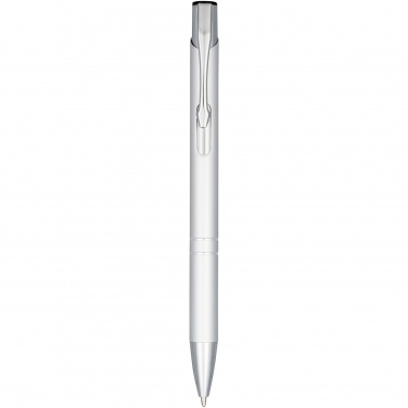 Logo trade promotional products image of: Moneta anodized aluminium click ballpoint pen