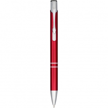 Logo trade corporate gifts image of: Moneta anodized aluminium click ballpoint pen