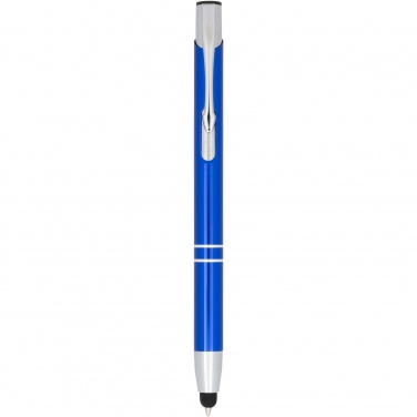 Logo trade promotional giveaway photo of: Moneta anodized aluminium click stylus ballpoint pen