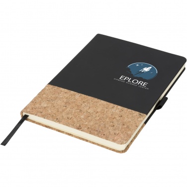 Logo trade corporate gift photo of: Evora A5 cork thermo PU notebook