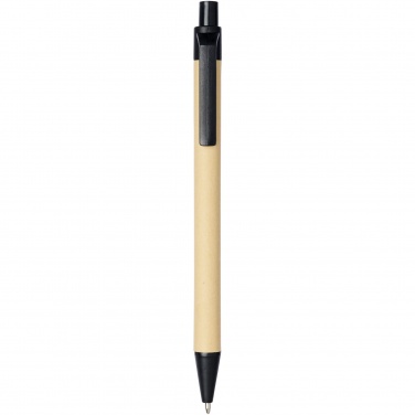Logo trade advertising products picture of: Berk recycled carton and corn plastic ballpoint pen