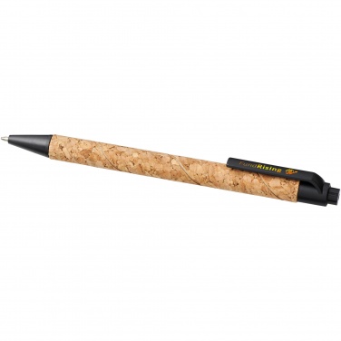 Logo trade advertising products image of: Midar cork and wheat straw ballpoint pen