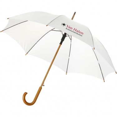 Logo trade advertising products picture of: Kyle 23" auto open umbrella wooden shaft and handle