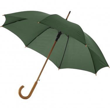 Logo trade promotional product photo of: Kyle 23" auto open umbrella wooden shaft and handle
