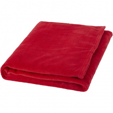 Logo trade corporate gifts picture of: Bay extra soft coral fleece plaid blanket
