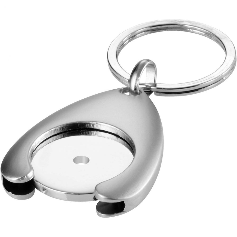 Logotrade promotional gift picture of: Trolley coin holder keychain