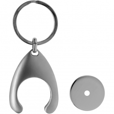 Logo trade corporate gift photo of: Trolley coin holder keychain