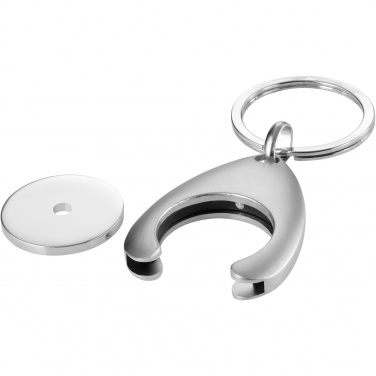 Logotrade promotional product picture of: Trolley coin holder keychain
