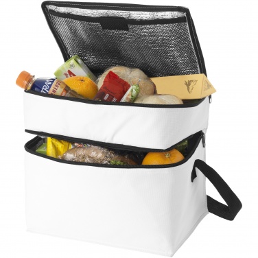 Logotrade promotional item picture of: Oslo 2-zippered compartments cooler bag 13L