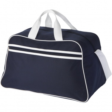 Logotrade promotional merchandise picture of: San Jose 2-stripe sports duffel bag 30L