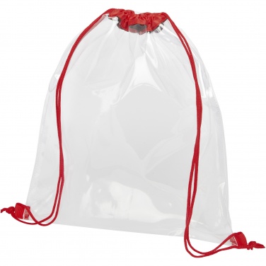 Logo trade corporate gifts picture of: Lancaster transparent drawstring bag 5L