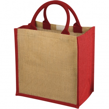 Logo trade promotional giveaways image of: Chennai jute tote bag 16L