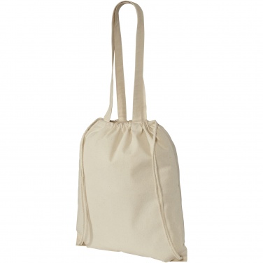 Logo trade promotional merchandise photo of: Eliza 240 g/m² cotton drawstring bag 6L