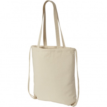 Logo trade promotional giveaways picture of: Eliza 240 g/m² cotton drawstring bag 6L
