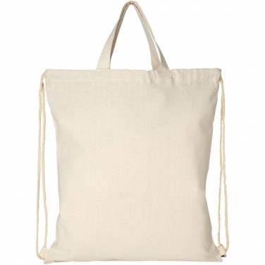 Logo trade promotional items image of: Pheebs 210 g/m² recycled drawstring bag 6L