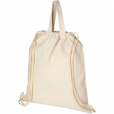 Logo trade promotional products image of: Pheebs 210 g/m² recycled drawstring bag 6L