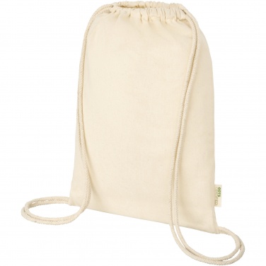 Logotrade promotional giveaways photo of: Orissa 100 g/m² organic cotton drawstring bag 5L