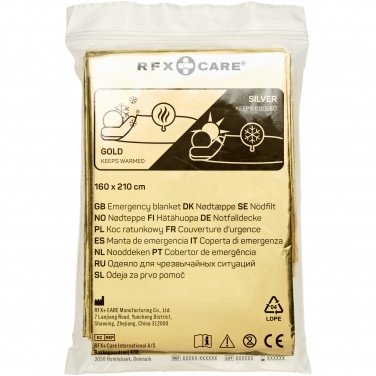 Logo trade promotional merchandise image of: Frederik 2-function emergency blanket