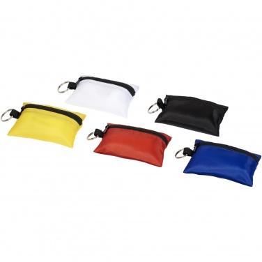 Logo trade promotional item photo of: Valdemar 16-piece first aid keyring pouch
