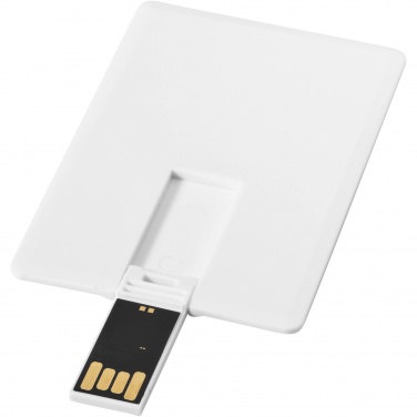 Logo trade business gifts image of: Slim card-shaped 4GB USB flash drive