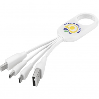 Logo trade promotional giveaways picture of: Troup 4-in-1 charging cable with type-C tip