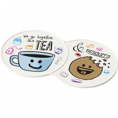 Logo trade corporate gifts image of: Sidekick plastic coaster