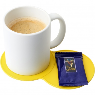 Logo trade advertising products image of: Sidekick plastic coaster