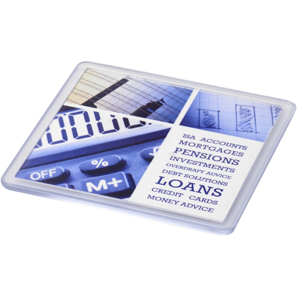 Logotrade promotional giveaway image of: Ellison square plastic coaster with paper insert