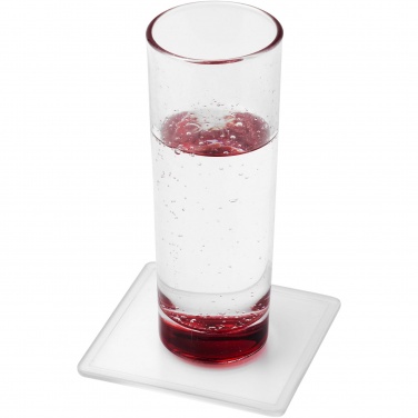 Logotrade business gift image of: Ellison square plastic coaster with paper insert