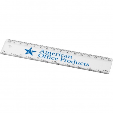 Logo trade promotional products image of: Renzo 15 cm plastic ruler