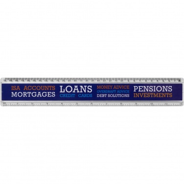 Logotrade promotional giveaway picture of: Ellison 30 cm plastic insert ruler