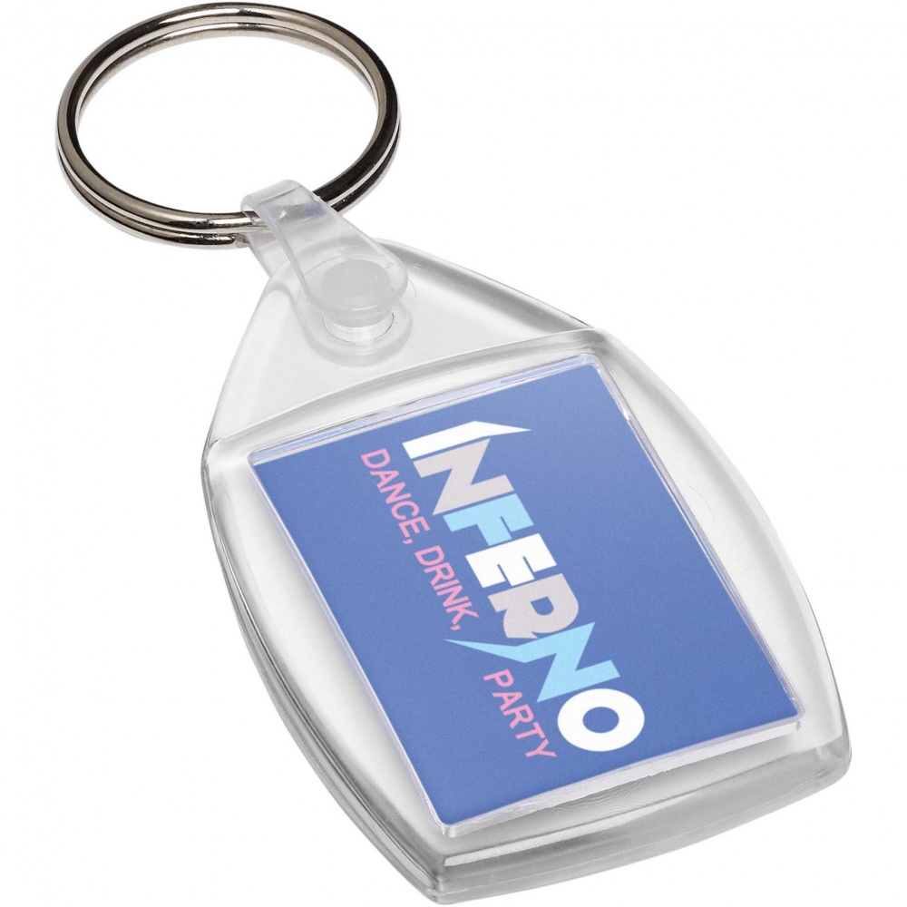 Logotrade corporate gift picture of: Lita P6 keychain with plastic clip