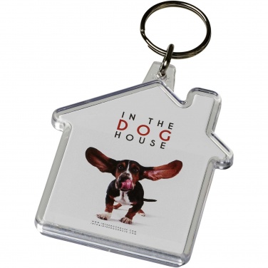 Logo trade promotional products image of: Combo house-shaped keychain