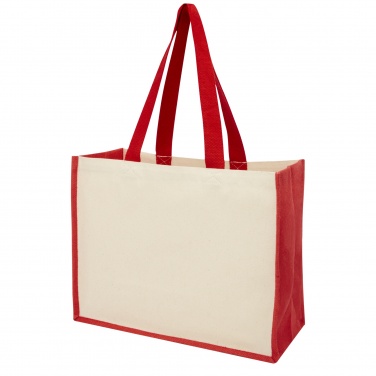 Logotrade promotional giveaways photo of: Varai 320 g/m² canvas and jute shopping tote bag 23L