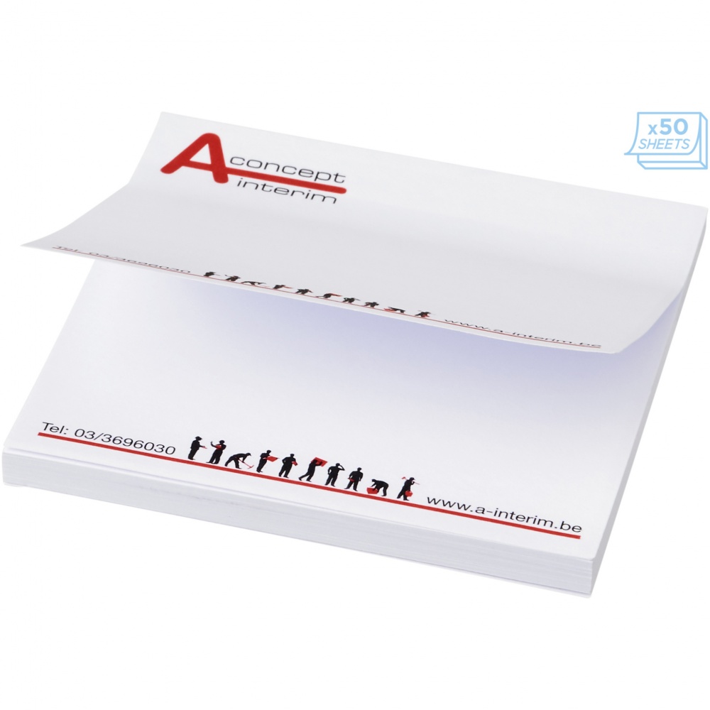 Logo trade promotional giveaways image of: Sticky-Mate® sticky notes 75x75mm
