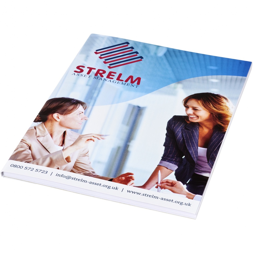 Logo trade corporate gift photo of: Desk-Mate® A5 notepad wrap over cover