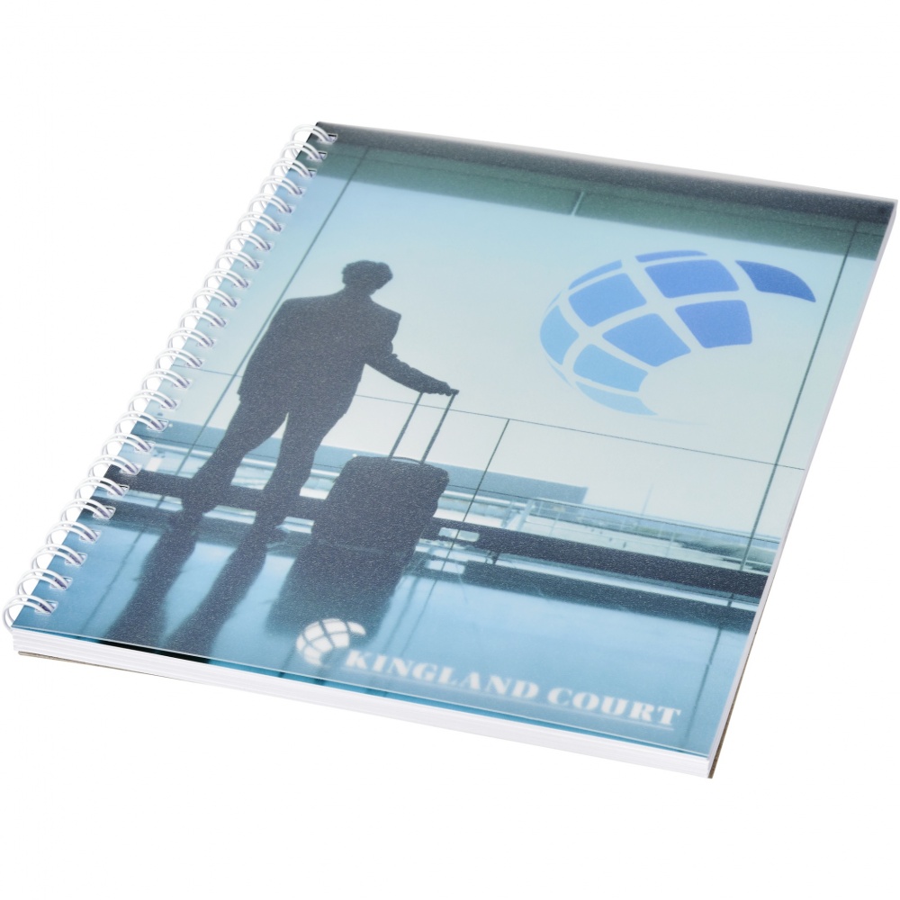Logo trade promotional items picture of: Desk-Mate® wire-o A5 notebook PP cover