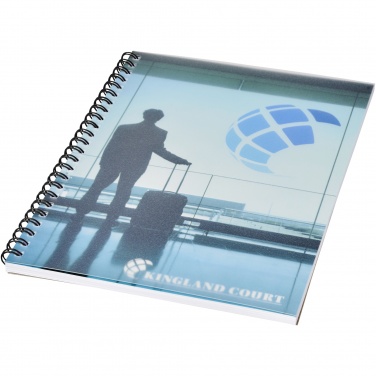 Logo trade promotional items image of: Desk-Mate® wire-o A5 notebook PP cover