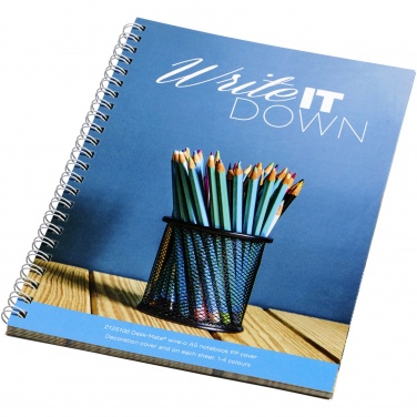 Logo trade advertising products picture of: Desk-Mate® A5 spiral notebook