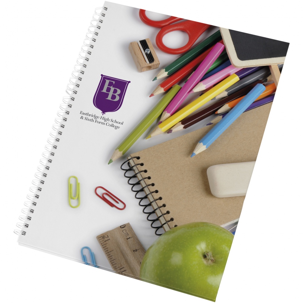 Logo trade advertising product photo of: Wire-o A4 notebook hard cover