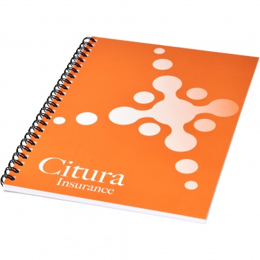 Logo trade promotional giveaways picture of: Desk-Mate® A5 notebook synthetic cover
