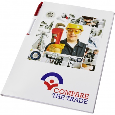 Logotrade promotional item image of: Essential conference pack A4 notepad and pen