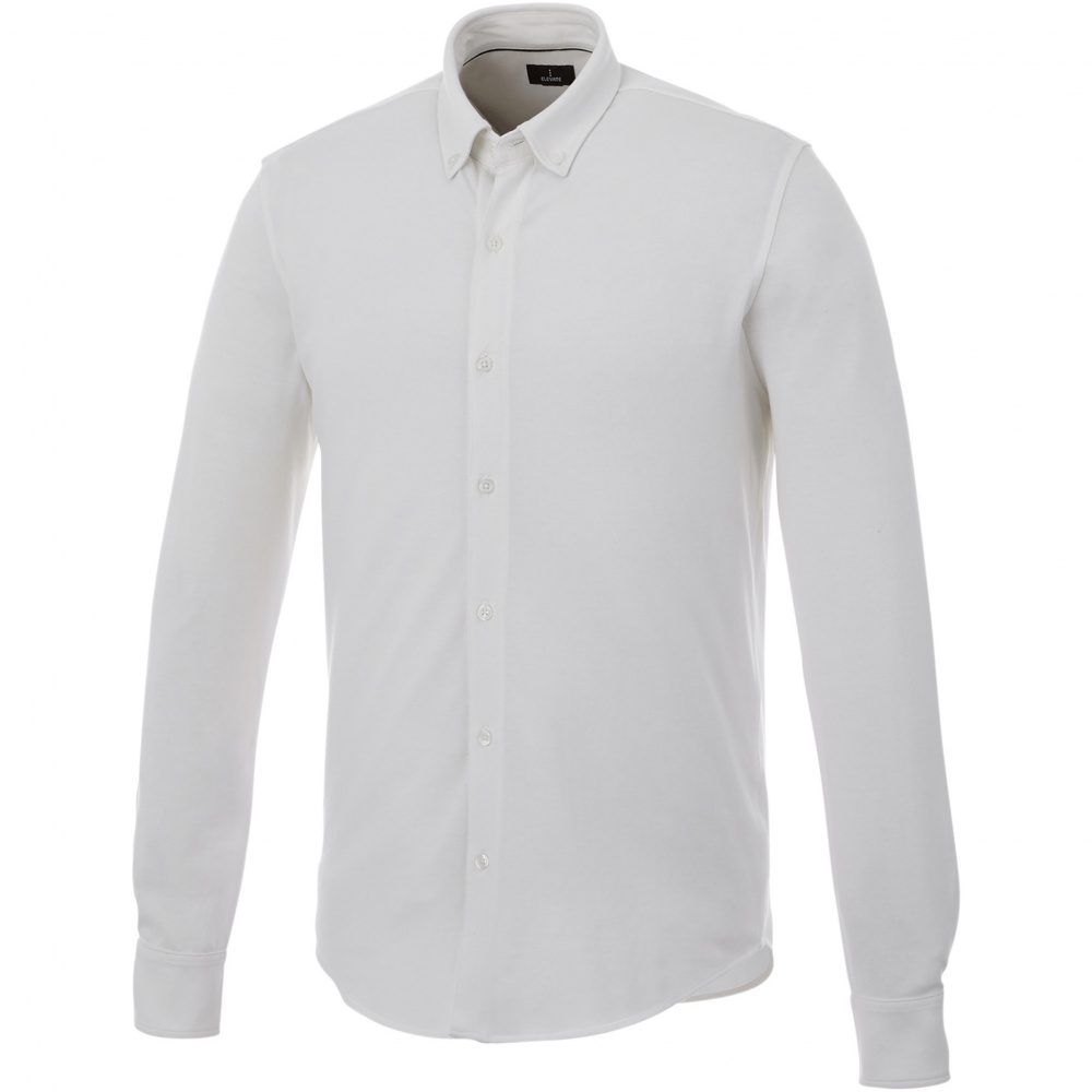 Logo trade corporate gifts picture of: Bigelow long sleeve men's pique shirt