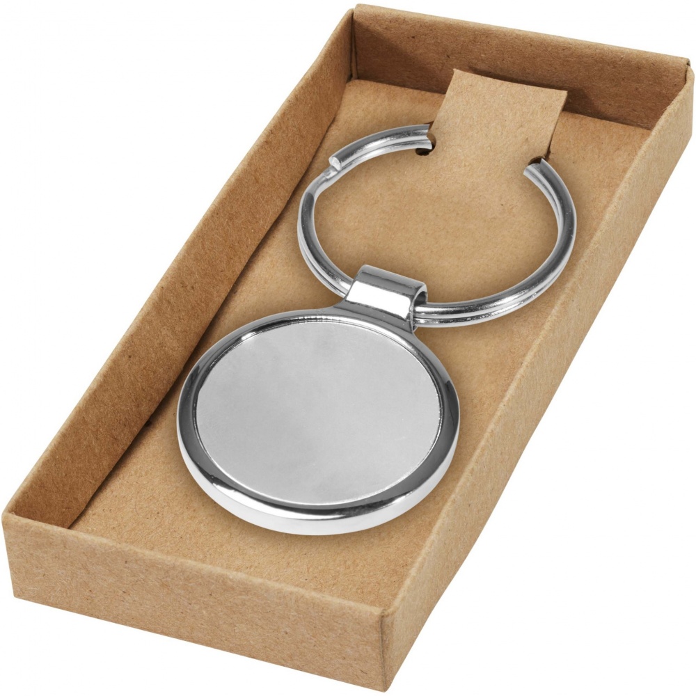 Logo trade promotional items image of: Orlene round keychain
