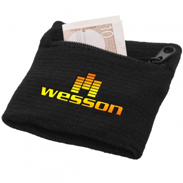 Logo trade promotional merchandise picture of: Brisky performance wristband with zippered pocket