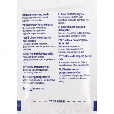 Logo trade promotional merchandise photo of: Elisabeth cleansing wipes