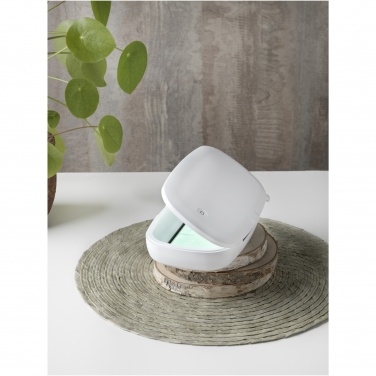 Logotrade promotional giveaway picture of: Capsule UV smartphone sanitizer with 5W wireless charging pad